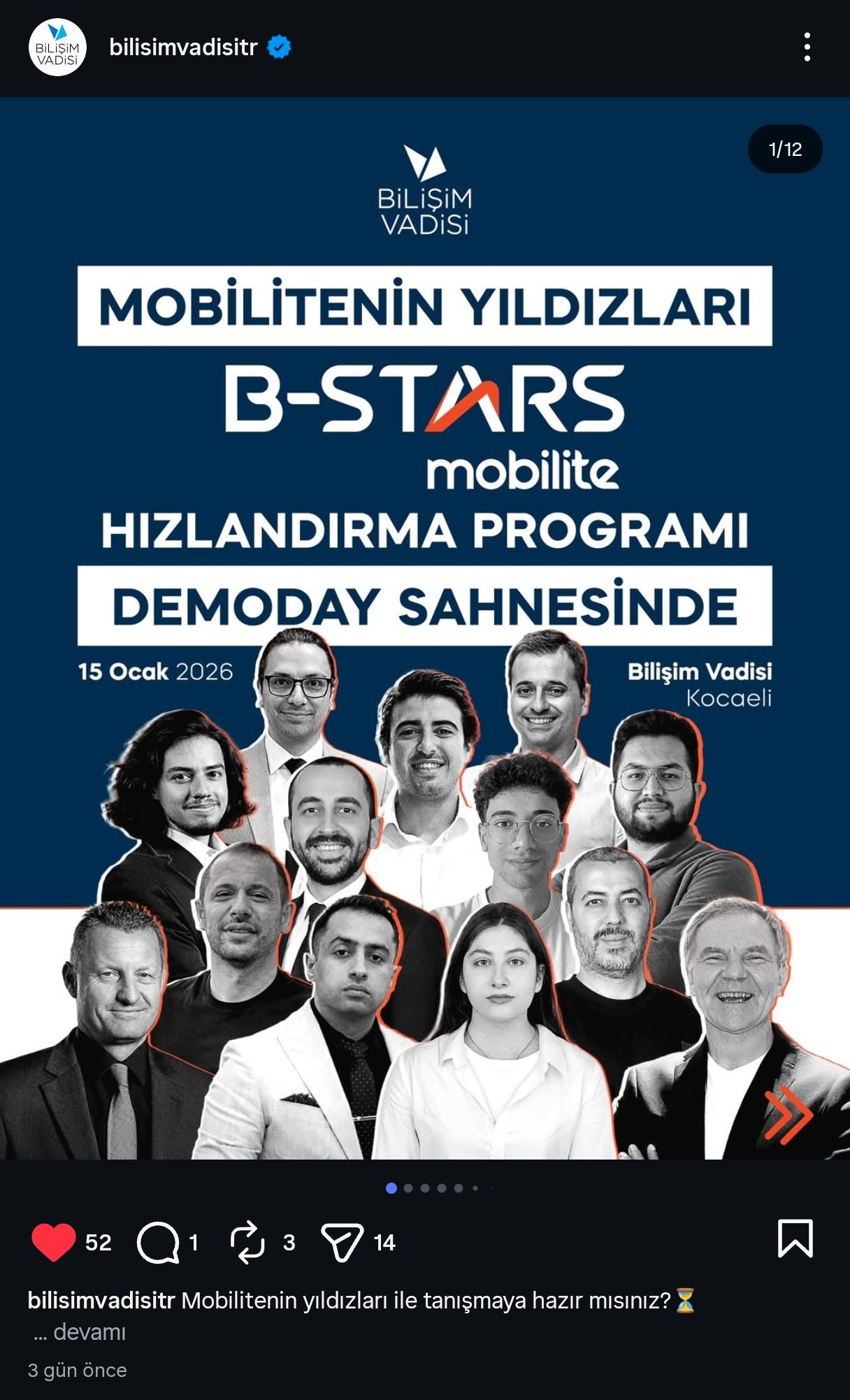 B-Stars program afişi